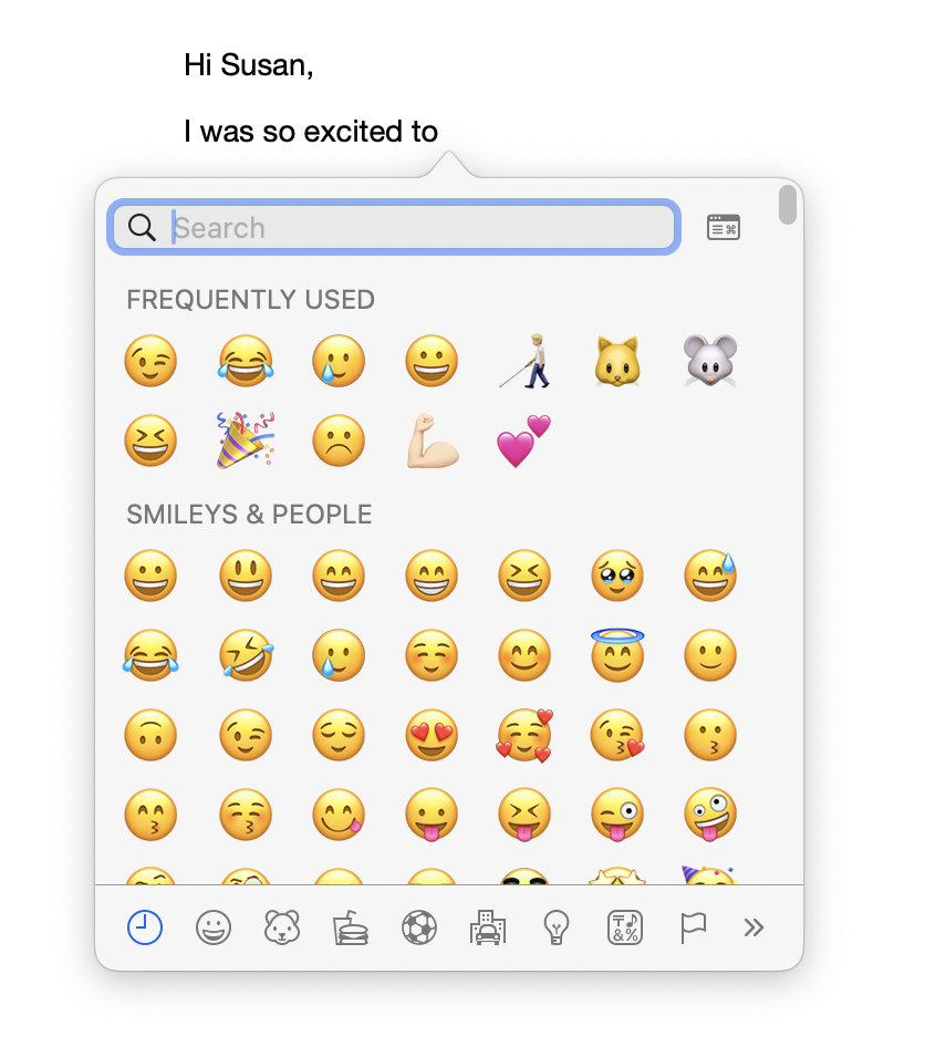 Quickly Access Emojis